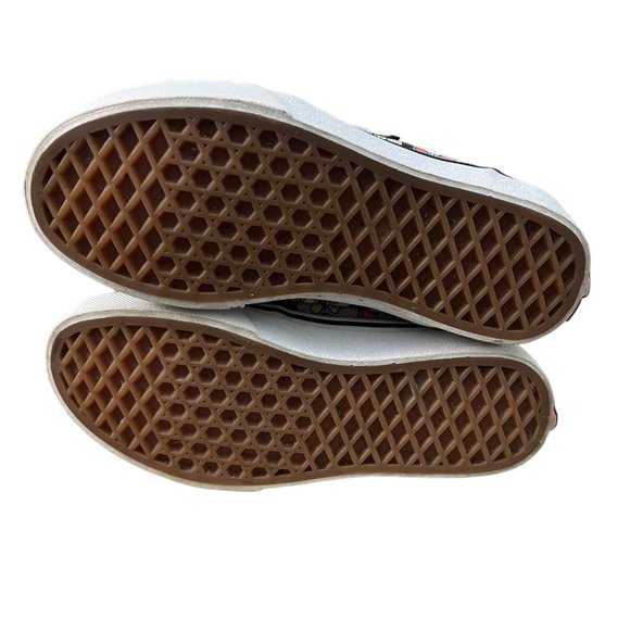 Vans Off the Wall High Top Girls Skate Shoes Size 3Y Butterfly Pattern‎ Black - Picture 7 of 8